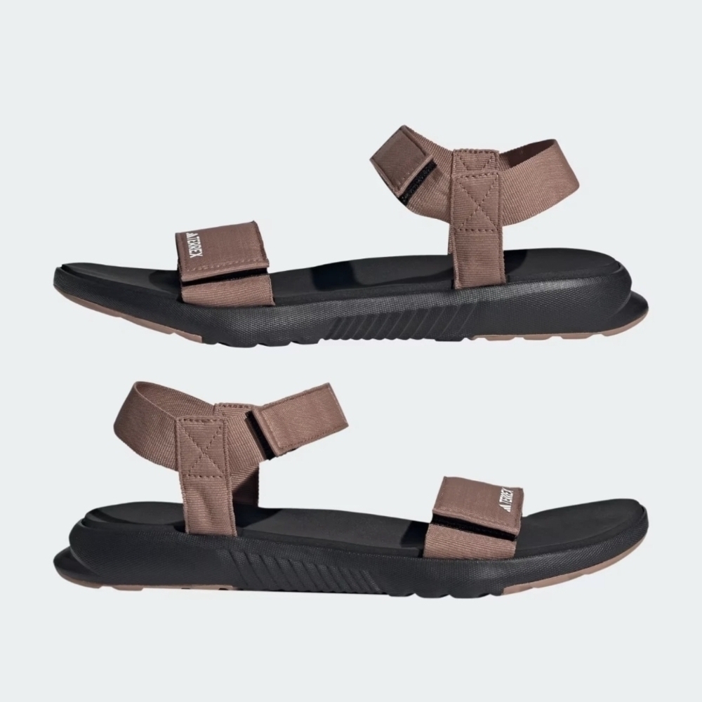 NEW Adidas Terrex Men's 8 Hydroterra Light Hiking Sandals Blk Warm Clay